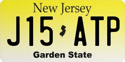 NJ license plate J15ATP