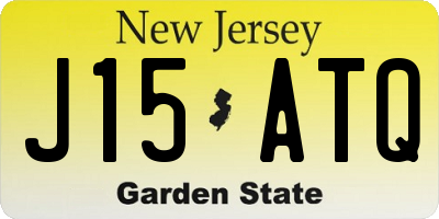 NJ license plate J15ATQ