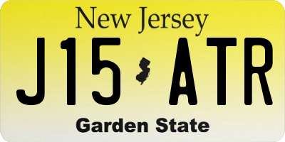 NJ license plate J15ATR