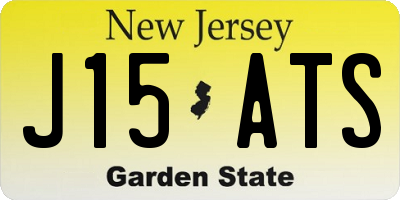 NJ license plate J15ATS