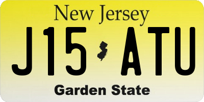 NJ license plate J15ATU