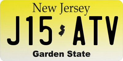 NJ license plate J15ATV
