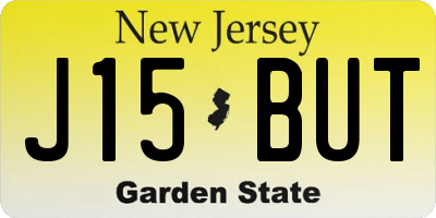 NJ license plate J15BUT