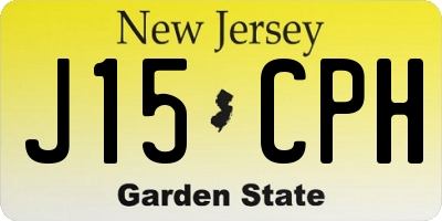 NJ license plate J15CPH