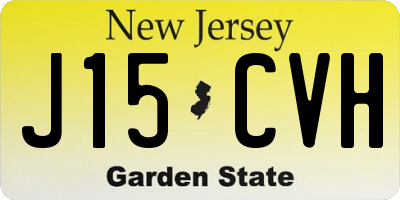 NJ license plate J15CVH