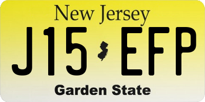NJ license plate J15EFP