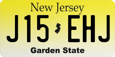 NJ license plate J15EHJ