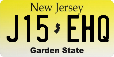 NJ license plate J15EHQ