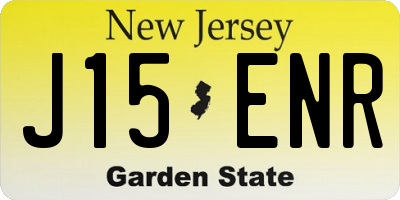 NJ license plate J15ENR
