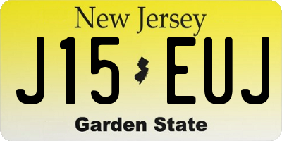 NJ license plate J15EUJ