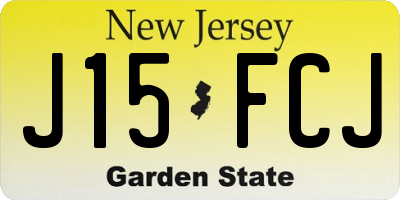 NJ license plate J15FCJ