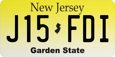 NJ license plate J15FDI