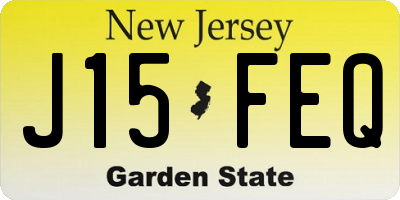 NJ license plate J15FEQ