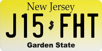 NJ license plate J15FHT