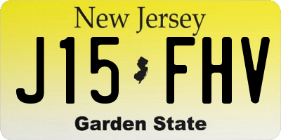 NJ license plate J15FHV