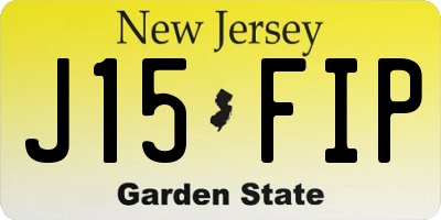 NJ license plate J15FIP