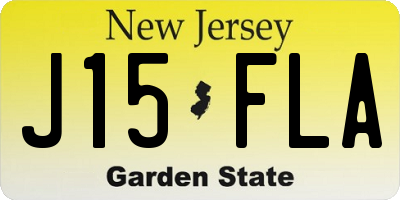 NJ license plate J15FLA