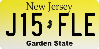 NJ license plate J15FLE