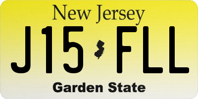 NJ license plate J15FLL