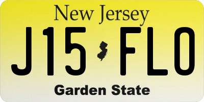 NJ license plate J15FLO