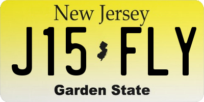 NJ license plate J15FLY