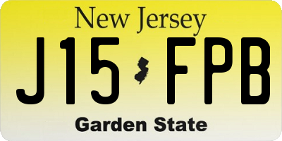 NJ license plate J15FPB