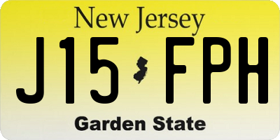 NJ license plate J15FPH
