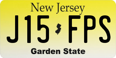 NJ license plate J15FPS