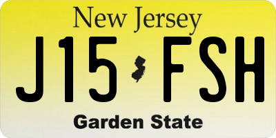 NJ license plate J15FSH