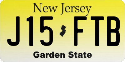 NJ license plate J15FTB