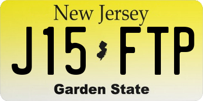 NJ license plate J15FTP