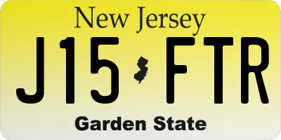 NJ license plate J15FTR