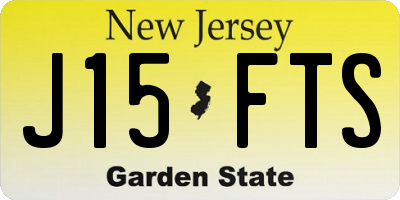 NJ license plate J15FTS