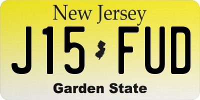 NJ license plate J15FUD