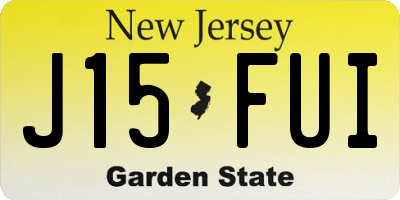 NJ license plate J15FUI