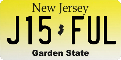 NJ license plate J15FUL