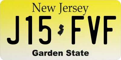 NJ license plate J15FVF