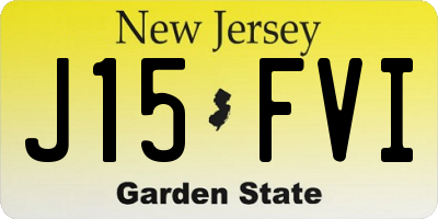 NJ license plate J15FVI