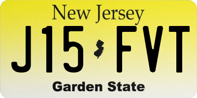 NJ license plate J15FVT