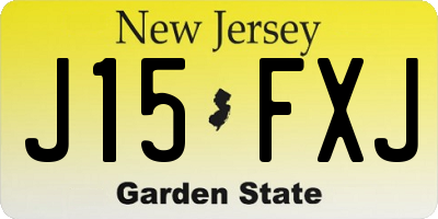 NJ license plate J15FXJ