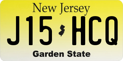 NJ license plate J15HCQ