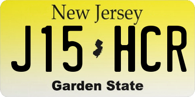 NJ license plate J15HCR