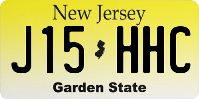 NJ license plate J15HHC