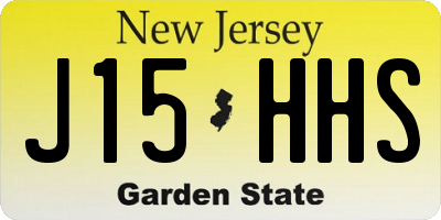 NJ license plate J15HHS