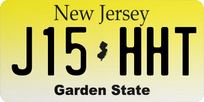 NJ license plate J15HHT