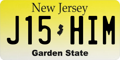 NJ license plate J15HIM