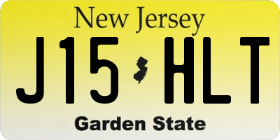 NJ license plate J15HLT