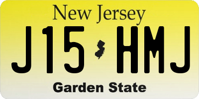 NJ license plate J15HMJ