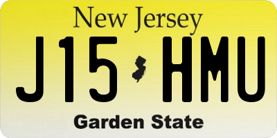 NJ license plate J15HMU