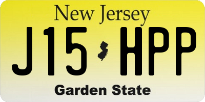NJ license plate J15HPP